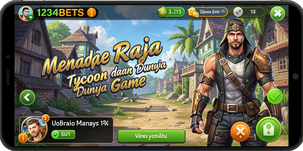 Tampilan gameplay menarik 1234BETS dengan banyak aktivitas Tycoon.