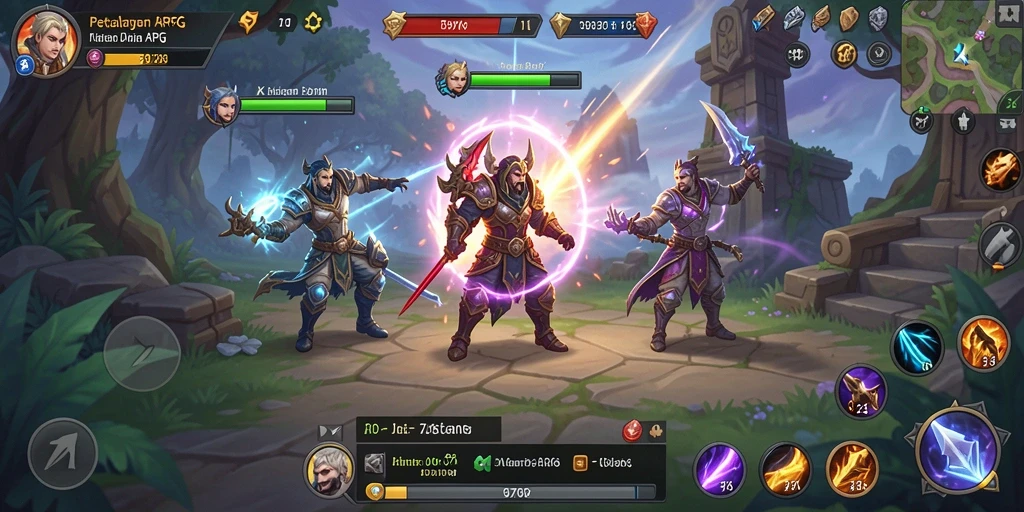 Tampilan menarik dari gameplay ARPG di 797K yang menegangkan.