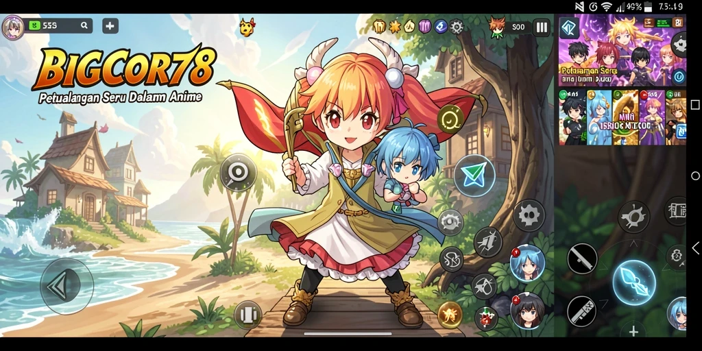 Gameplay seru dalam dunia Anime di BIGCOR78.