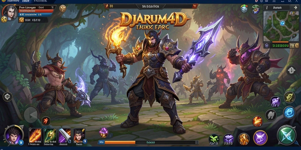 Screenshot gameplay DJARUM4D menunjukkan aksi seru dalam pertarungan ARPG.