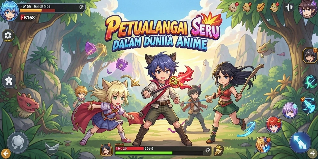 Tampilan gameplay FB168 yang penuh warna dan menarik.