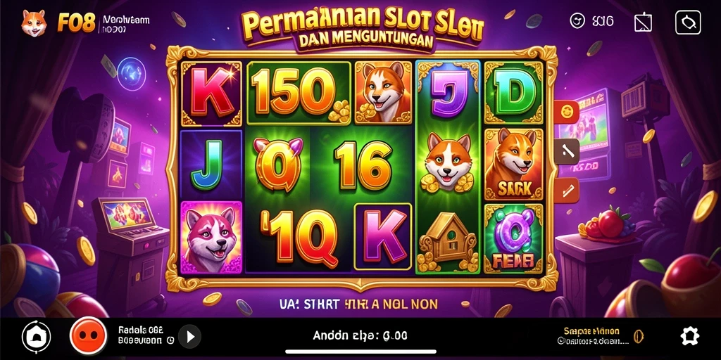 Tampilan menakjubkan dari gameplay Slot yang mendebarkan.