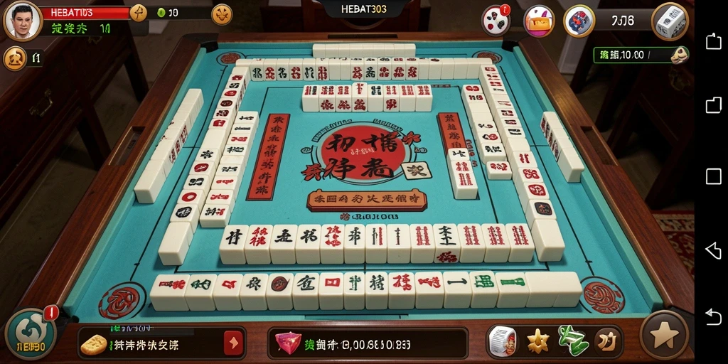 Screenshot utama HEBAT303 menampilkan gameplay Mahjong yang seru dan menarik.
