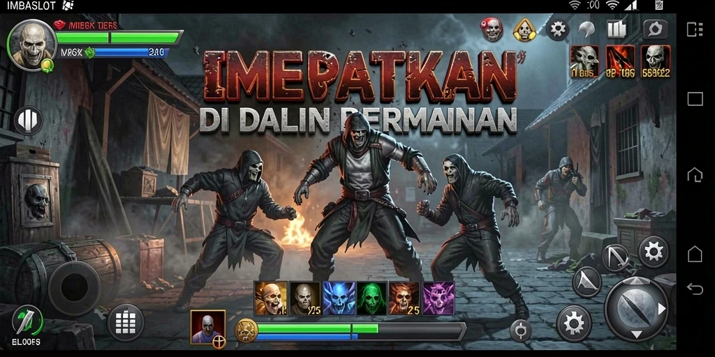 Tangkapan layar dari gameplay menyeramkan di IMBASLOT.