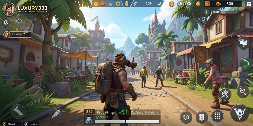 Tampilan gameplay <strong>LUXURY333</strong> yang memukau di dunia terbuka.