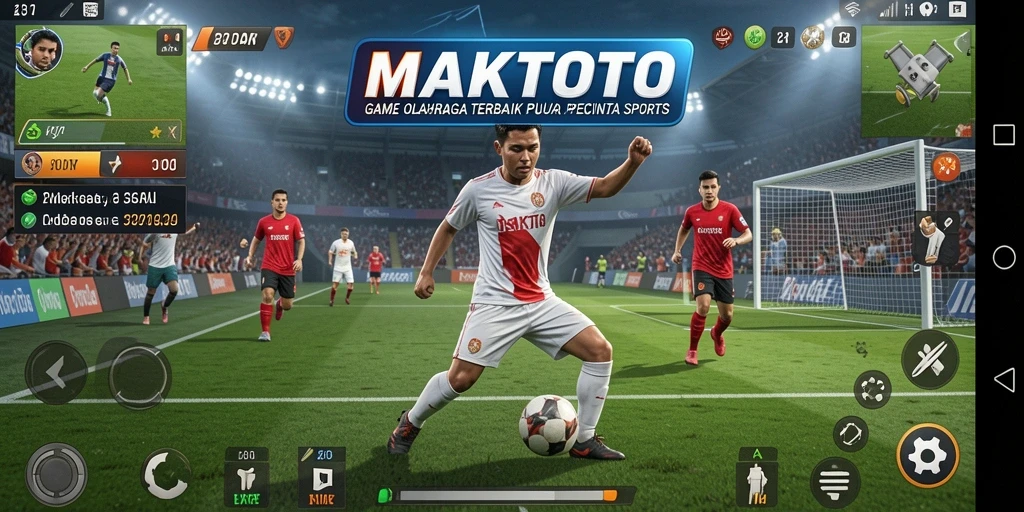 Tampilan seru gameplay MAKTOTO dalam olahraga yang menantang.