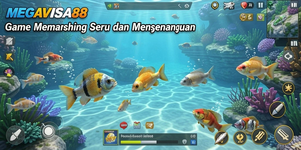 Gameplay seru di MEGAVISA88 dengan berbagai pilihan memancing.