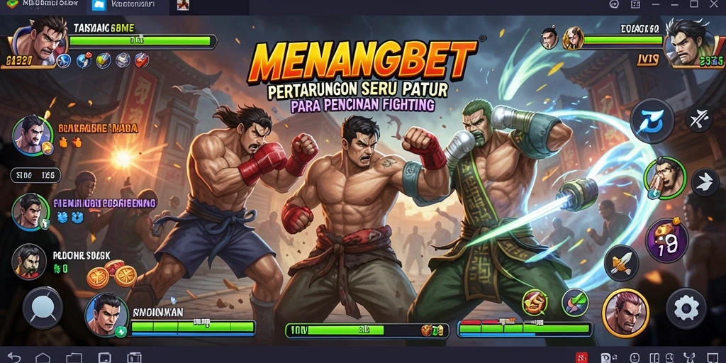 Tampilan gameplay seru dalam <strong>MENANGBET</strong> dengan pertarungan yang intens.