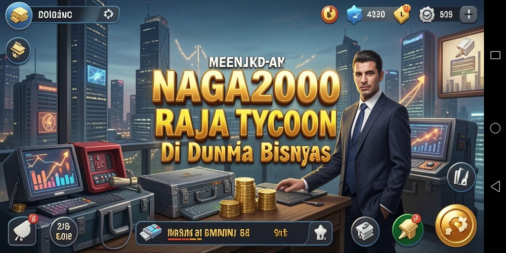 Tampilan gameplay NAGA2000 dengan elemen Tycoon yang menarik.