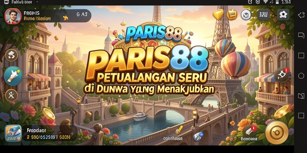 Tampilan gameplay seru dan penuh tantangan di PARIS88.