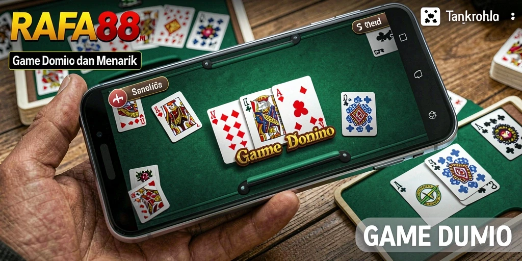 Tampilan menarik dari gameplay RAFA88 saat bermain Domino.