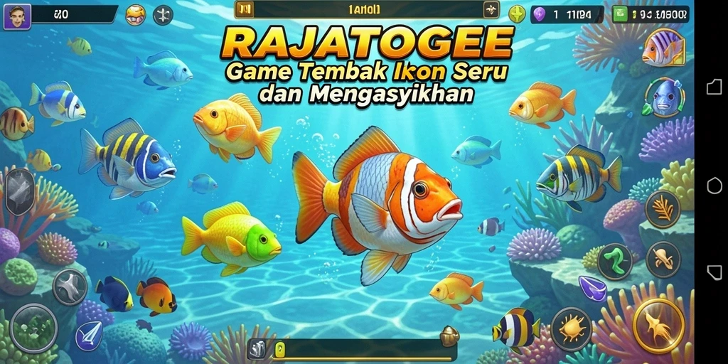 Gameplay seru menembak ikan di RAJATOGEL.