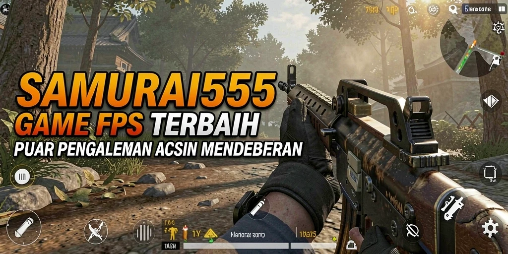 Tampilan gameplay seru dan mendebarkan di SAMURAI555.