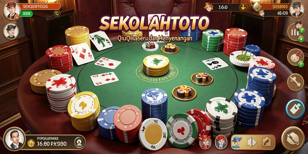 Gameplay menarik dalam SEKOLAHTOTO dengan kartu QiuQiu.
