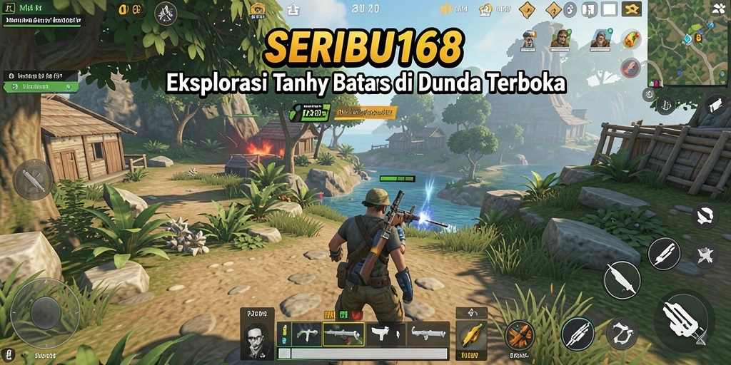 Tangkapan layar SERIBU168 menampilkan dunia terbuka yang indah dan mendetail.