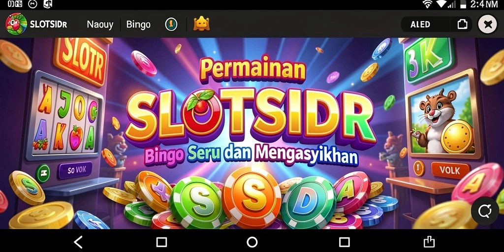 Tampilan gameplay Bingo yang menarik dari SLOTSIDR.