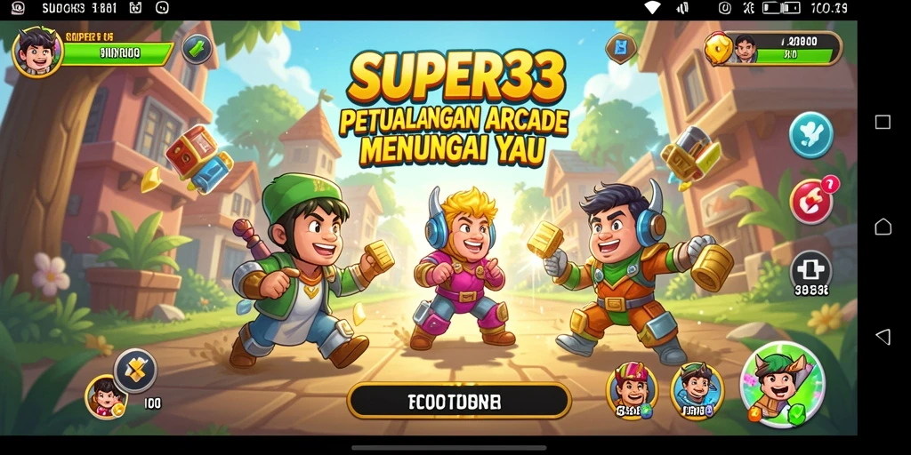 Tampilan gameplay SUPER33 yang menarik dan penuh aksi.