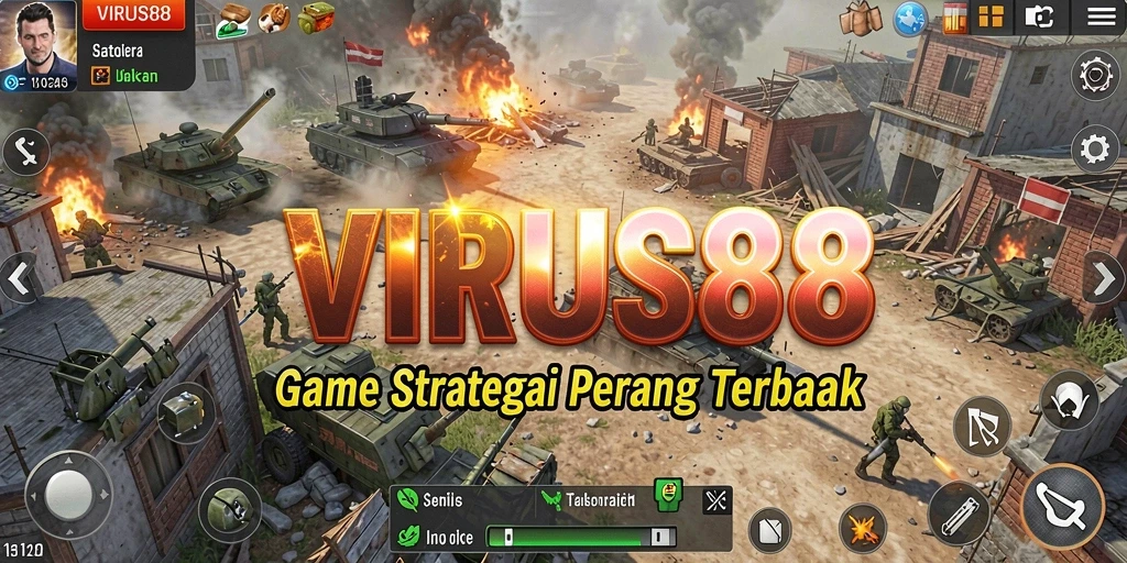 Tampilan gameplay VIRUS88 yang seru dan strategis.