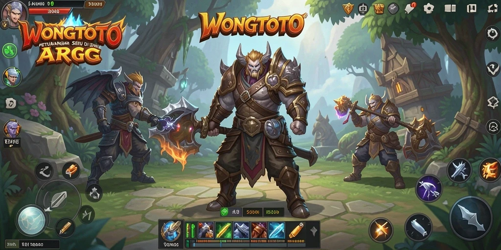 Tampilan menarik dari aksi pertarungan di WONGTOTO.